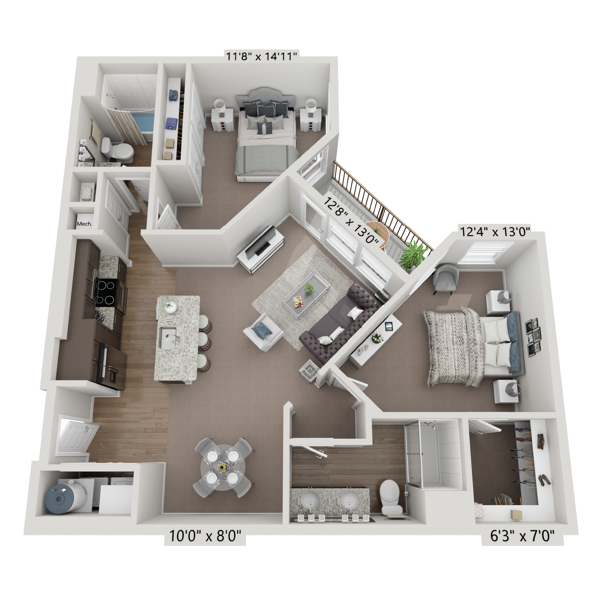 Zipcode Creative Floor Plan 3D