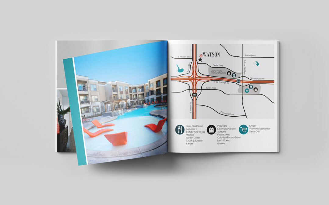 An Apartment Marketing Brochure Design for Print and Digital