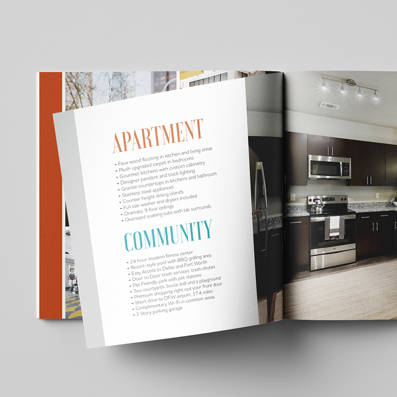 booklet apartment marketing brochure