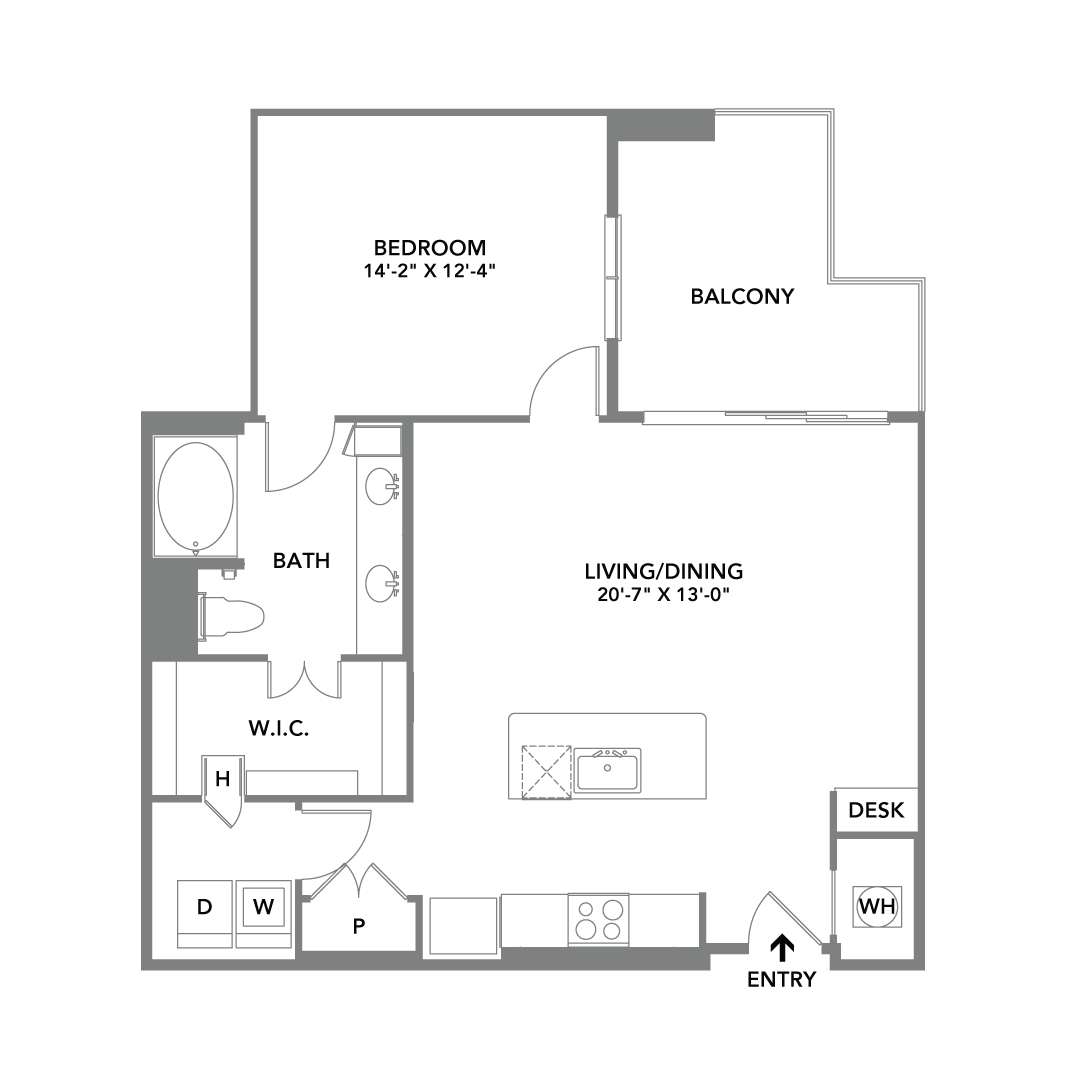 Floor Plans for Apartments in 2D and 3D