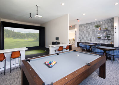 apartment clubhouse game room