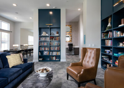 apartment clubhouse library
