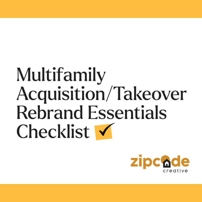 Multifamily Takeover Acquisition Rebrand—Made Easier